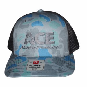 Stitched Gray Camo Ace Marine Hat